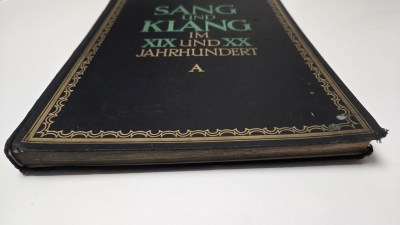 Sang und Klang Band A von Richard Krentzlin Beschädigungen